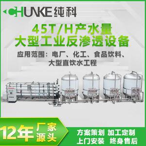 反渗透纯水机10吨20吨40吨50吨100吨反净水设备RO食品化直饮水