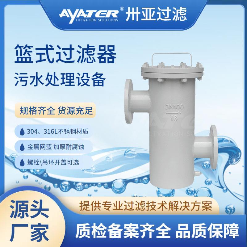 过滤碳钢高低接管篮式过滤器316不锈钢蓝式过滤器厂家