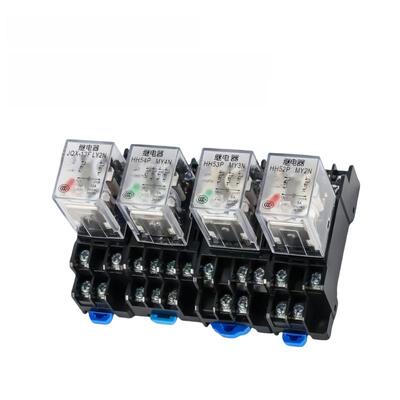 小型中间电磁继电器HH52P54P62P64P交流220V24VJQX-13FMY2NJLY2NJ