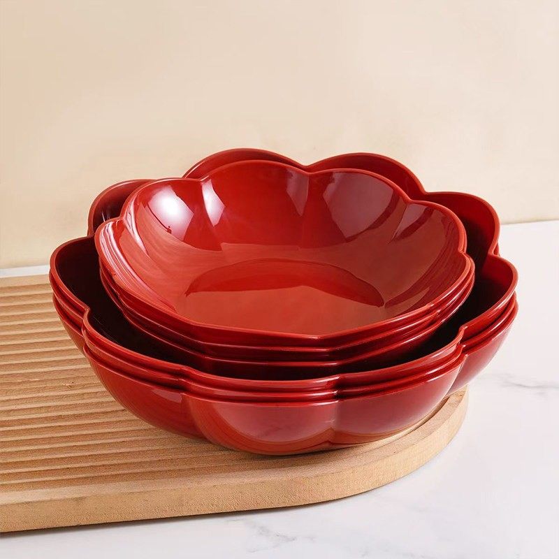 乔迁新居果盘新年红色水果盘客厅茶几家用创意坚果盘开业花生果盘,餐饮具,果盆/果盘/果篮,淘宝优惠券,粉丝福利购,淘宝优惠卷