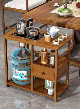 中式茶水柜边几茶物桌茶水台茶置架移动小茶几73062家用小型水烧