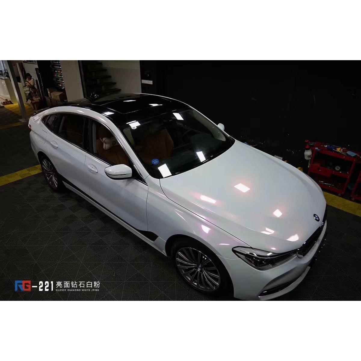 亮面白变色红金蓝紫亮光金属白变色汽车全车身改色贴膜