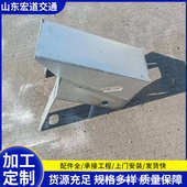 翅国道配件双重高速公路塑护栏阻省道三波飞机块防腐喷防热镀锌