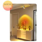 饰壁画灯走廊过道氛围射灯嵌入式 夕阳落日灯日不落射灯明装 玄关装