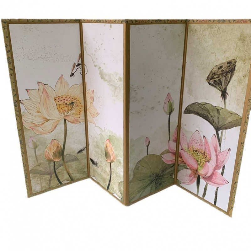 生宣空白宣纸桌面作品卡纸小屏风直销国画熟古风书法折页毛笔册页