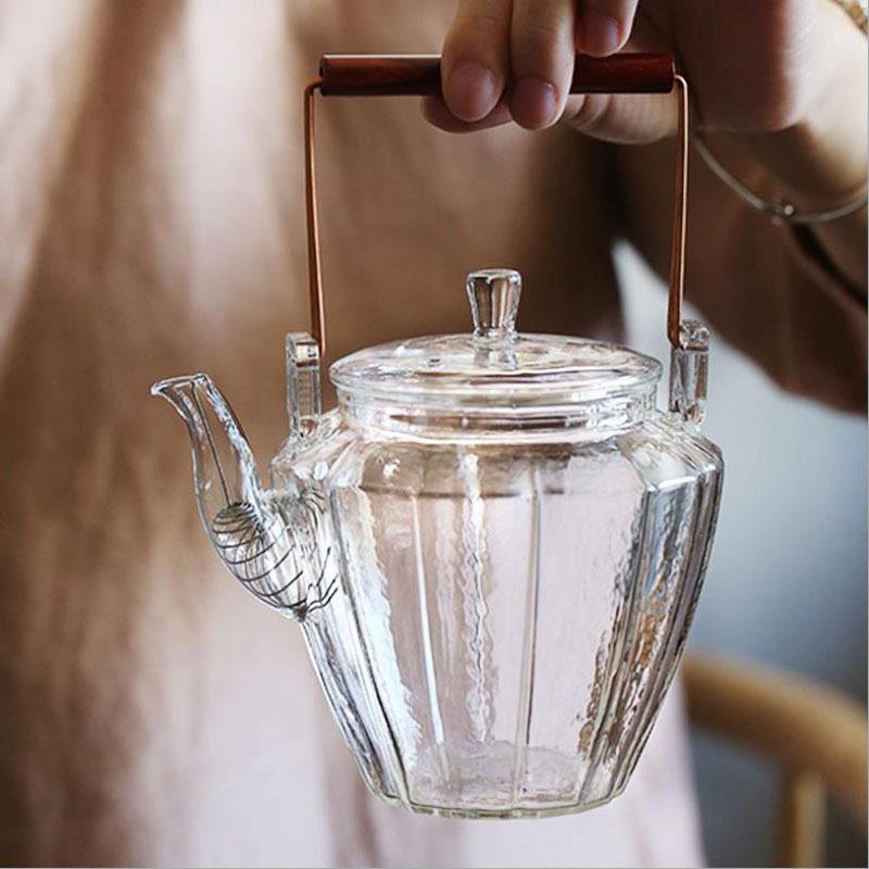 硼硅玻璃家用紫砂水壶茶具玻璃壶煮茶壶烧水壶简约茶具
