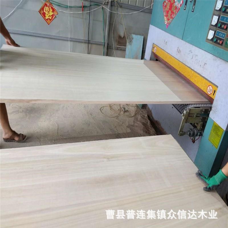 厂家直销桐木拼板供应橱柜衣柜桐木板直拼板白饰面板材拼板材