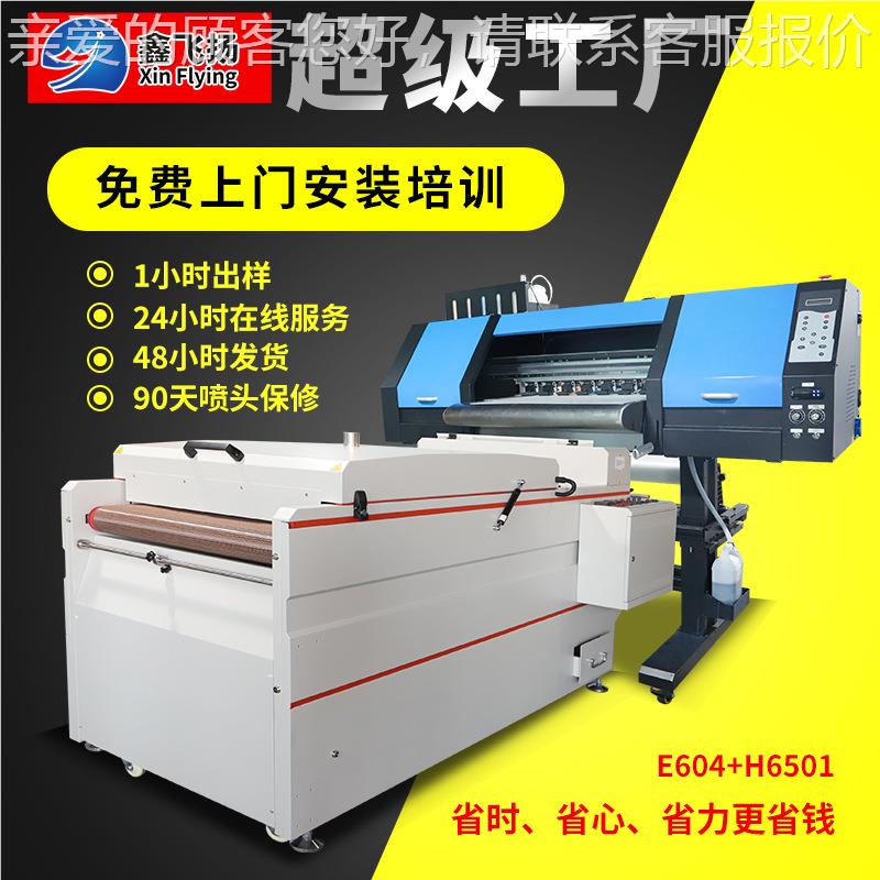 工厂现货 4头6柯0XFY700cm DTF 荧光 鑫飞打扬式白色墨印抖粉一体