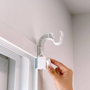 【租房好物】卡夹式窗帘支架免打孔罗马杆宿舍伸缩杆固定器窗框夹