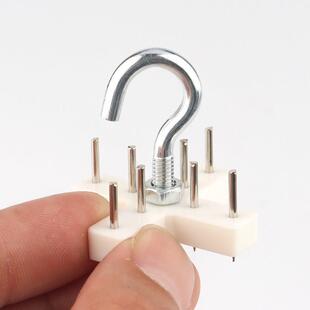 无痕钉挂钩挂蚊帐的钩子免打孔倒挂灯笼帐乳胶漆白墙粉床帘钩吊勾
