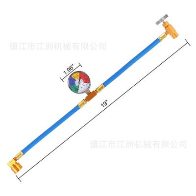 新款直销r134a汽车空调加氟表管制冷剂快速补充氟管欧美1/2开瓶器