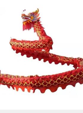 厂家直供烫金社火道具舞龙道具龙灯烫金龙绸布龙醒狮北狮九节龙