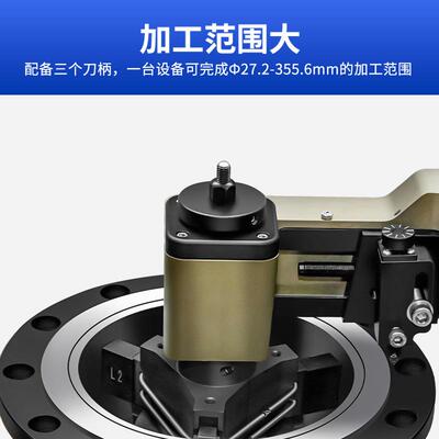 FI14M法兰端面工机手摇式封面修复加坡口器机 FI14M水纹线密槽厂
