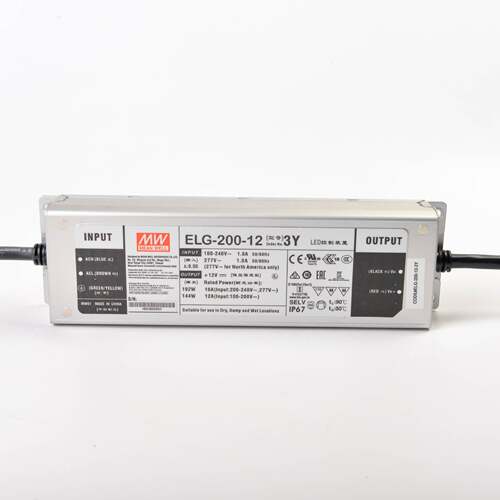 明纬ELG-75/100/150/200/300防水电源12V24V36A48A-3Y照明LED驱动