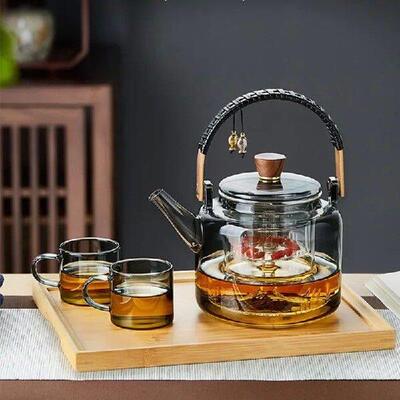 High Temperature Resistant High Borosilicate Glass Teapot