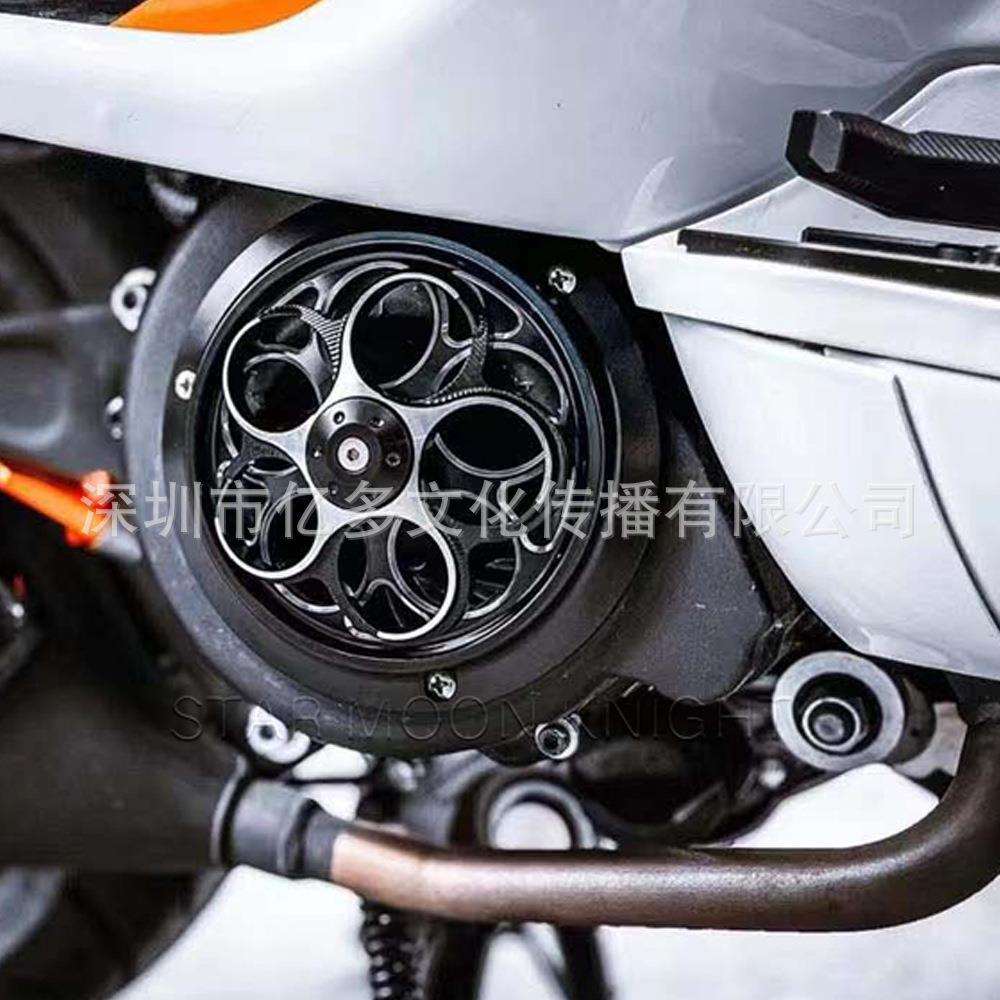 适用vespa春天冲刺150改装发动机风扇散热盖维斯帕风叶自动旋转盖