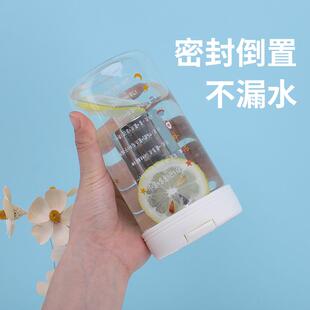 新款直销玻璃杯水杯女ins风杯子杯杯牛奶咖啡杯男泡茶杯550ml高硼