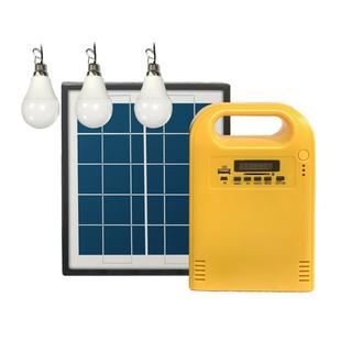 lighting solar system 太阳能照明小系统3灯Portable 5W9V便捷式