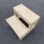 Q6I1批发实木家用梯2步楼梯阳台阶梯子踏步登高窗台阶脚踏3小双层