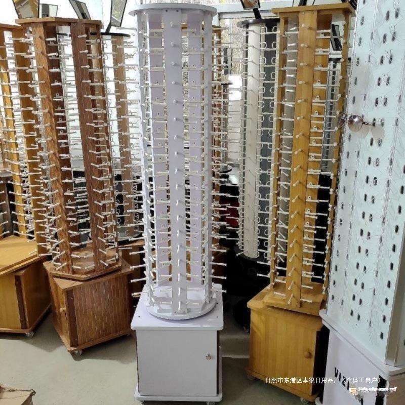 落地式移动墨镜镜太阳镜光学旋转货架展架陈列眼镜架子展示架道具