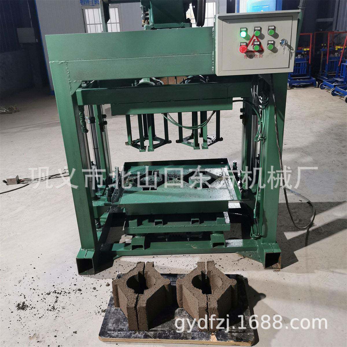 4-40半自动水泥制砖机帽檐砖水泥制品空心砖机制造商工厂直供