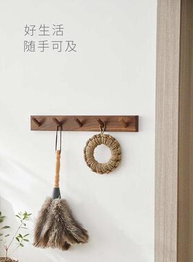 61K3实木长排卧室衣柜墙上衣帽钩轻奢玄关门后挂衣钩墙壁挂钩免打