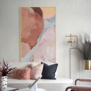 抽象玄关装 客厅画 饰画现代简约过道走廊尽头挂画入户进门壁画竖版