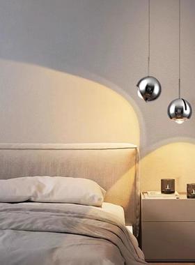 卧室床头吊书灯现代简极简由45707升自降触控约开关移动吊线餐厅