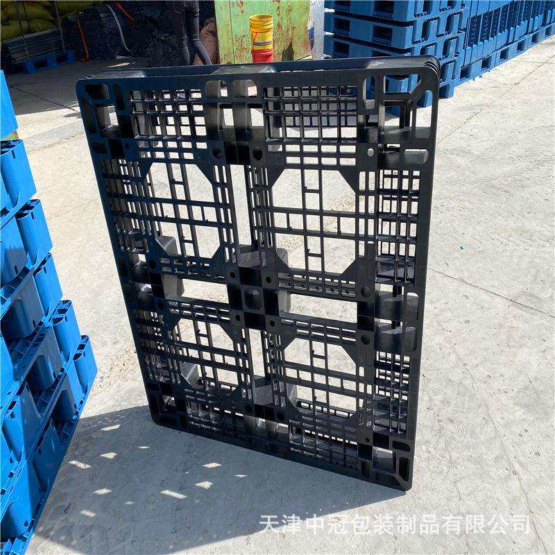 新料加固或黑色料网格田字型1100*1100*120 出口塑料托盘