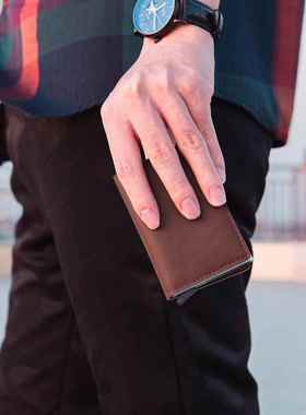 Men's Rfid Anti-theft Safe Smart Thin Slim Smart Wallet Cred