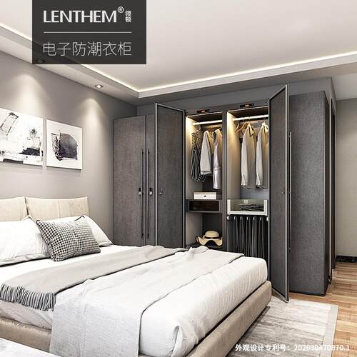 领顿（LENTHEM)防潮衣柜DW-600D金属门除湿轻奢包包卧室储物柜