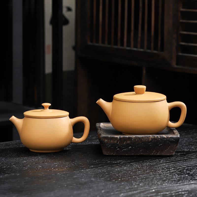 黄段泥紫砂凤鸣汉瓦壶大容量泡茶壶功夫茶具家用中式手工茶壶单壶