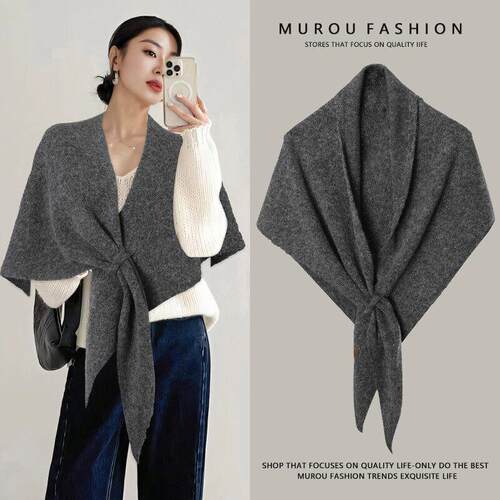 Women'S Trendy Solid Shawl, Casual Soft Comfortable Scarf
