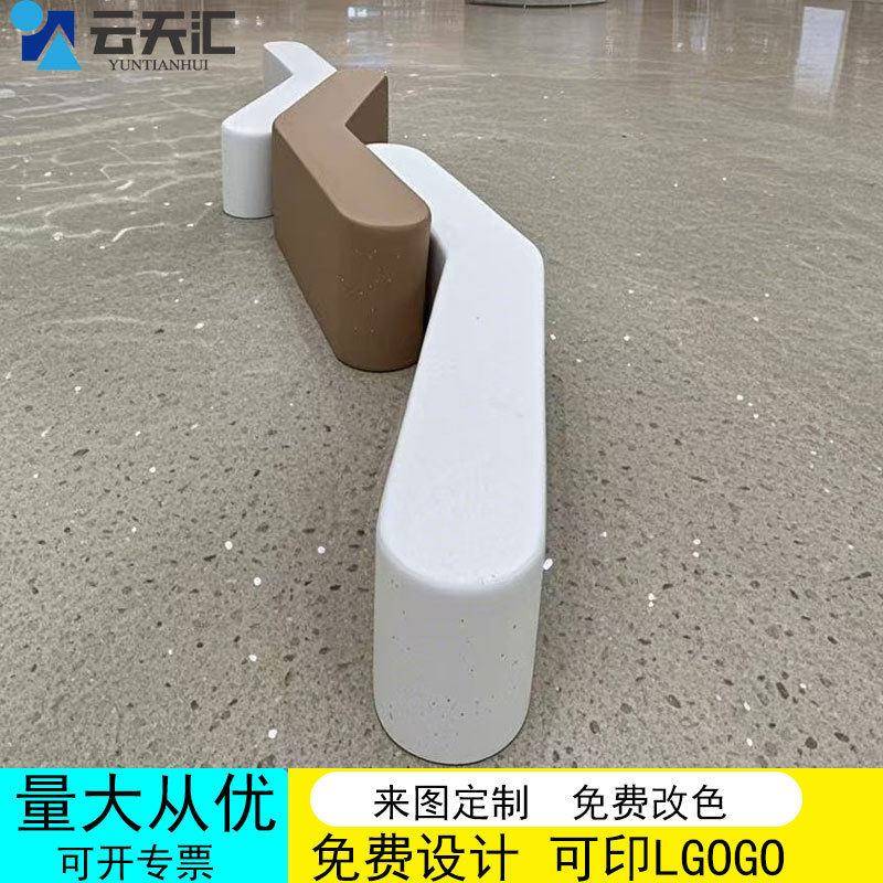 玻璃钢座场椅异形长凳校商业无品牌/街商休美闲椅广场园座椅户外