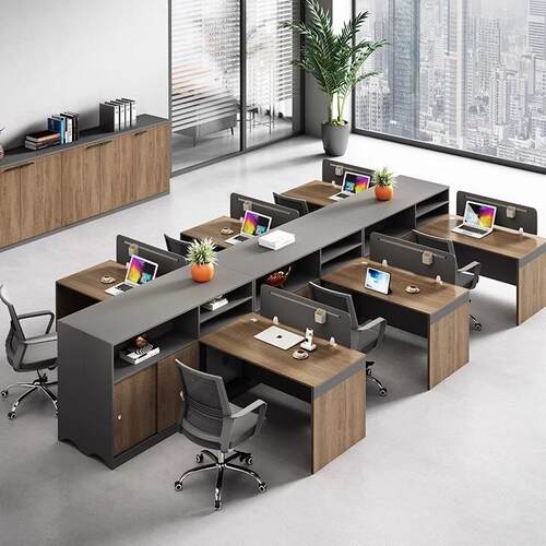 办公室办公桌子简约现代公司职员工位4人电脑桌子职员桌2人工作桌