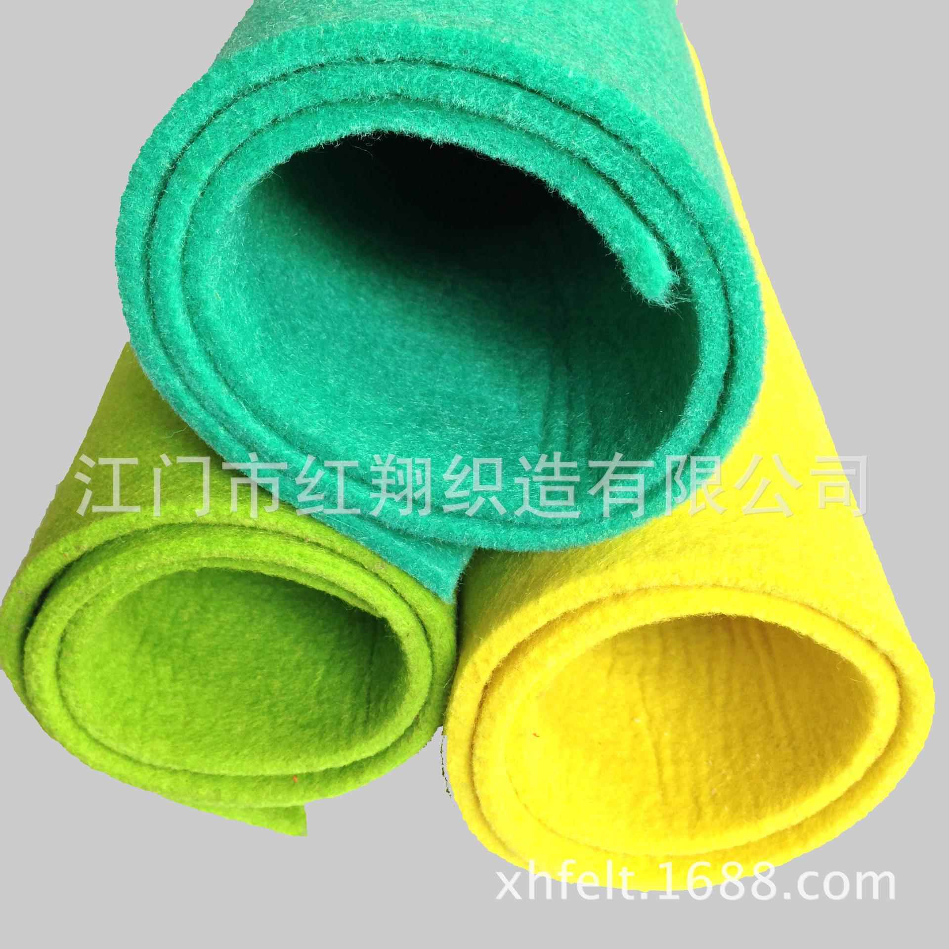 厂家直销4MM厚diy手工不织布彩色箱包戟绒毛毡布 针刺无纺布