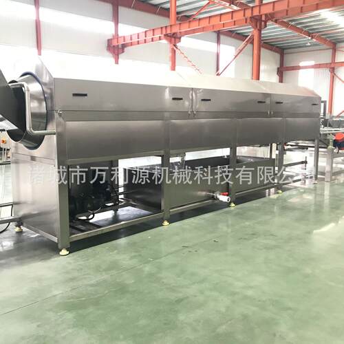 中药材滚筒清洗机黄精螺旋式清洗设备山楂糕毛刷洗袋机去油污