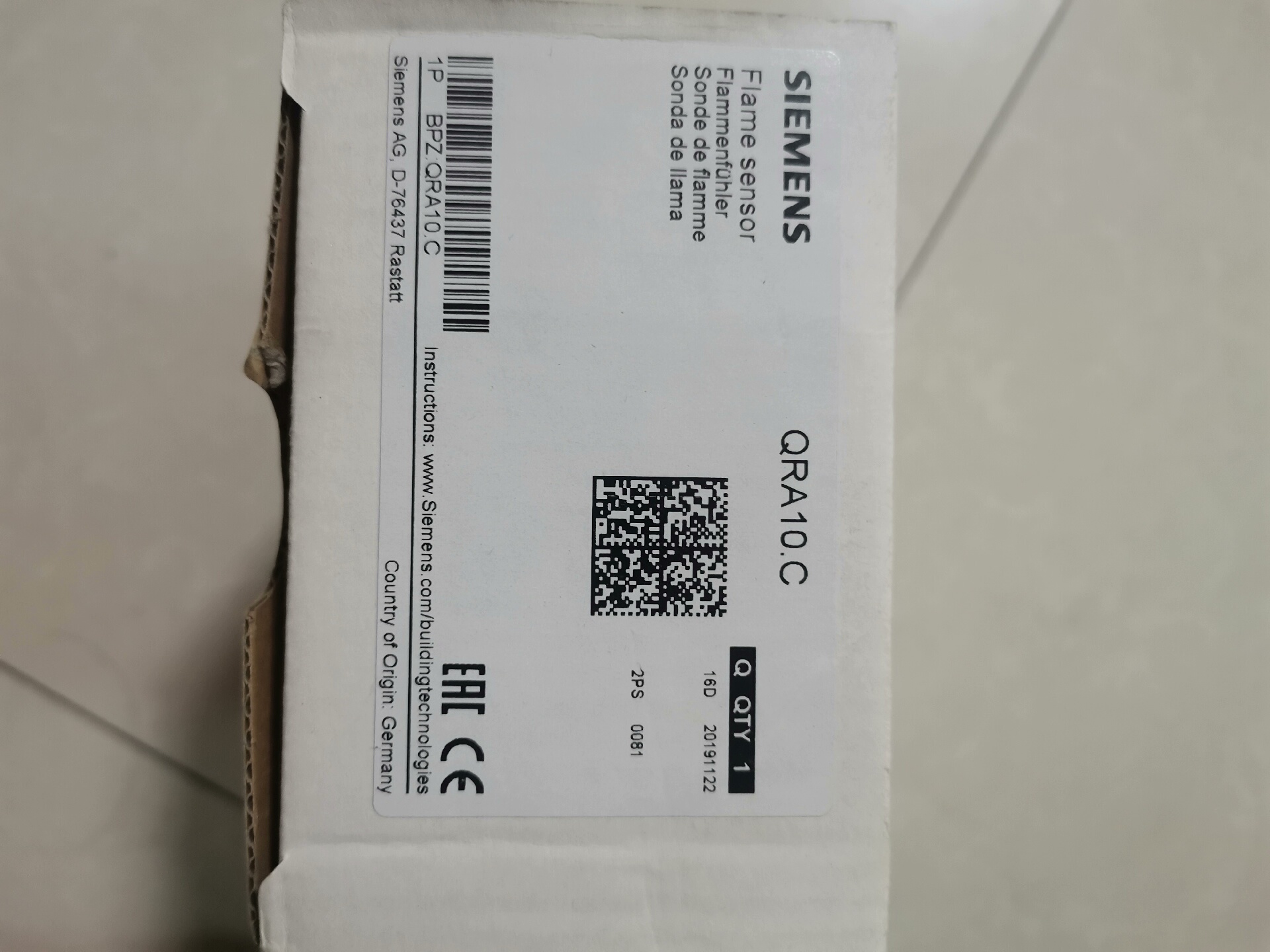 火焰探测器QRA10.C