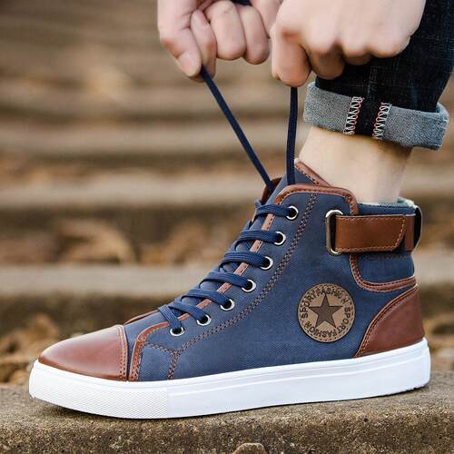Leisure men jean shoe canvas classic big size shoes 46 47 48