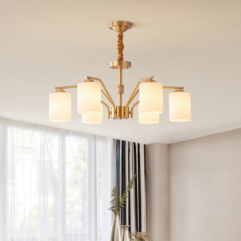 新中式轻奢客厅吊灯大厅餐厅灯具现代简约中式风格全铜欧式卧室灯