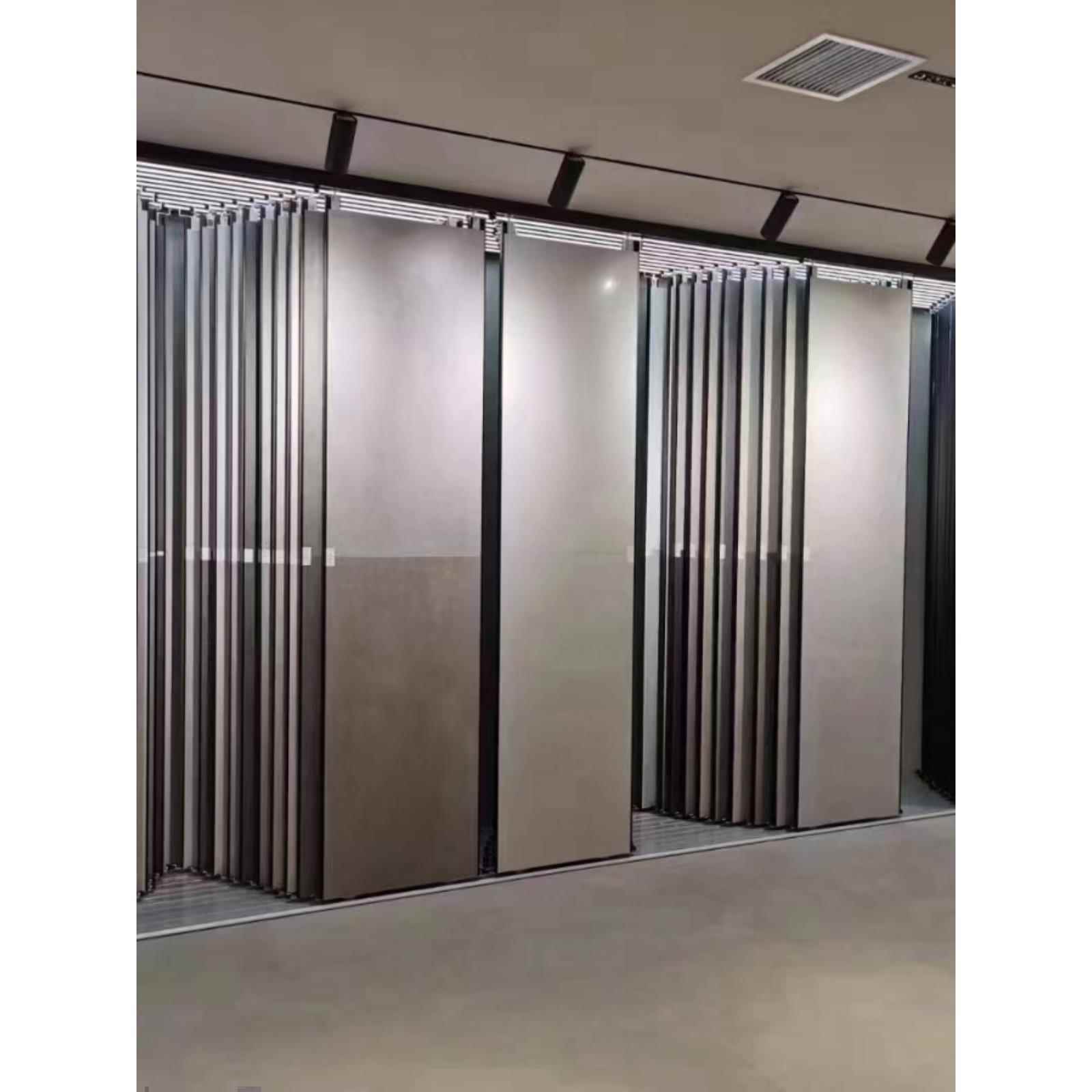岩板瓷砖推拉展示架木地板可调节宽度展架石材样品立式多功能展架