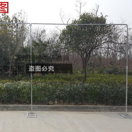 纱幔幕布婚庆方管架子背景舞台架道具背景加厚铁艺包邮新款展架