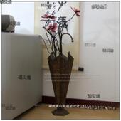 美式 饰雨具收 旧铁皮Qt1009雨伞架伞摆桶创意手工铁艺花桶店设怀装