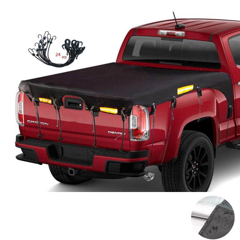 卡车车厢外罩卡车罩防水防晒遮阳罩黑色涂银牛津布福特F150