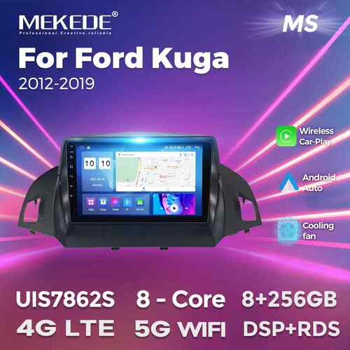 适用于FordKuga2012-2019福特翼虎车载中控安卓导航无线carplay