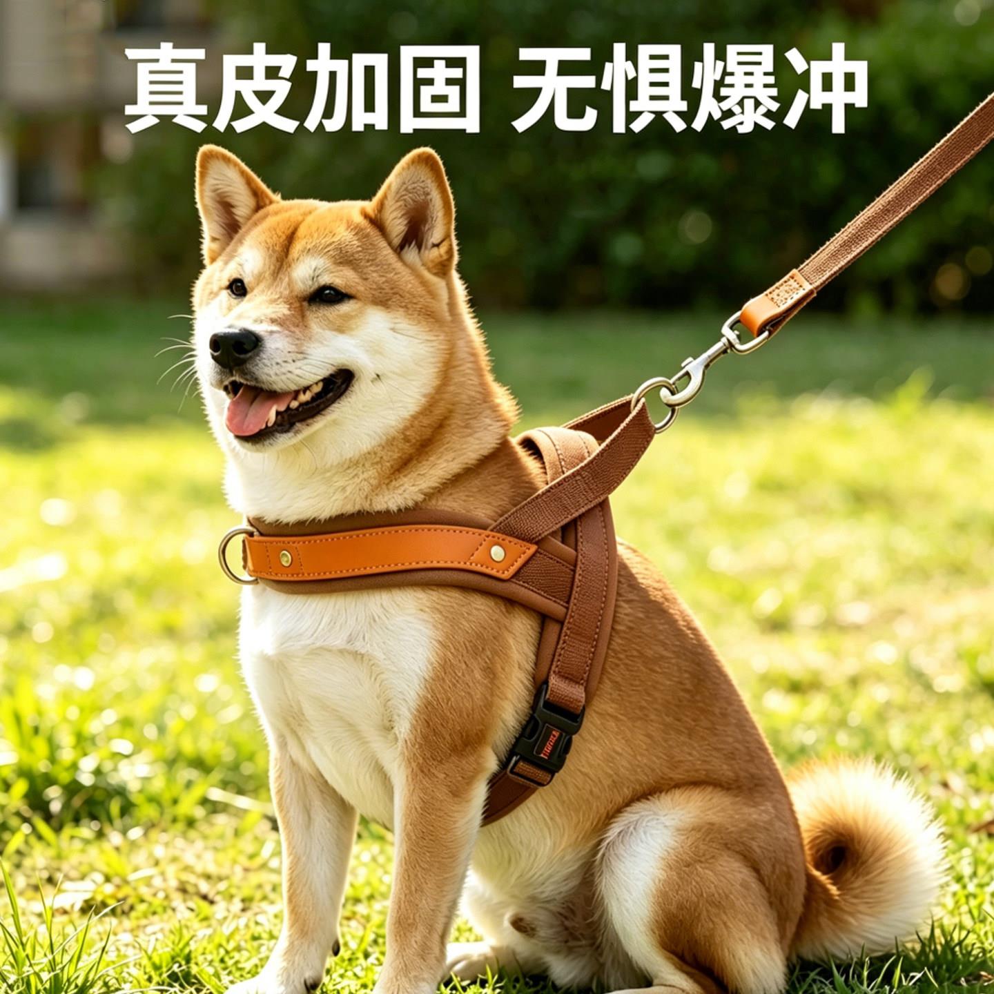德国狗狗胸抱婴袋加固背心式狗狗牵引绳中小型犬防挣脱外出遛狗绳