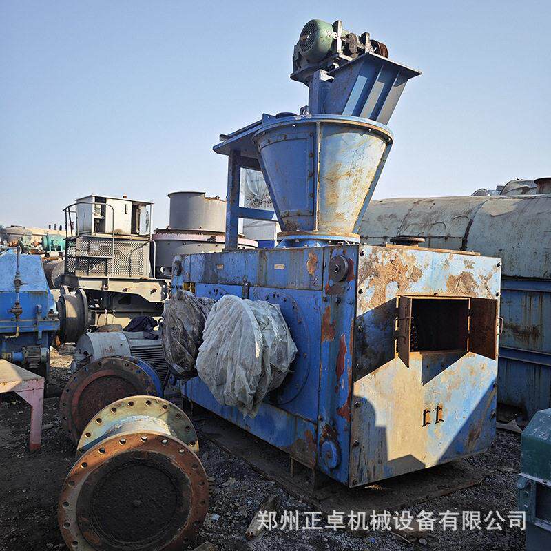 调剂中原机械1000×550型号双轴压干粉压球机 九成新压球设备