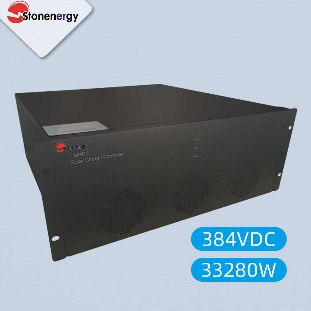兰星太阳能控制器384V100A大功率MPPT控制器光伏智能充放电控制器