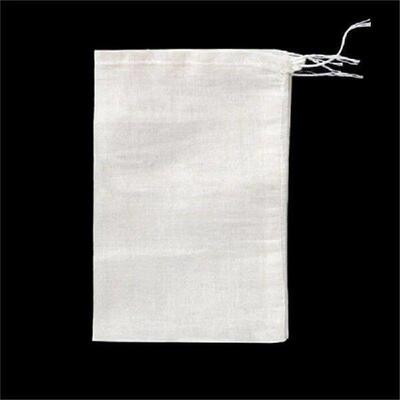 10Pcs Cotton Tea Bags Muslin Drawstring Straining tea bag