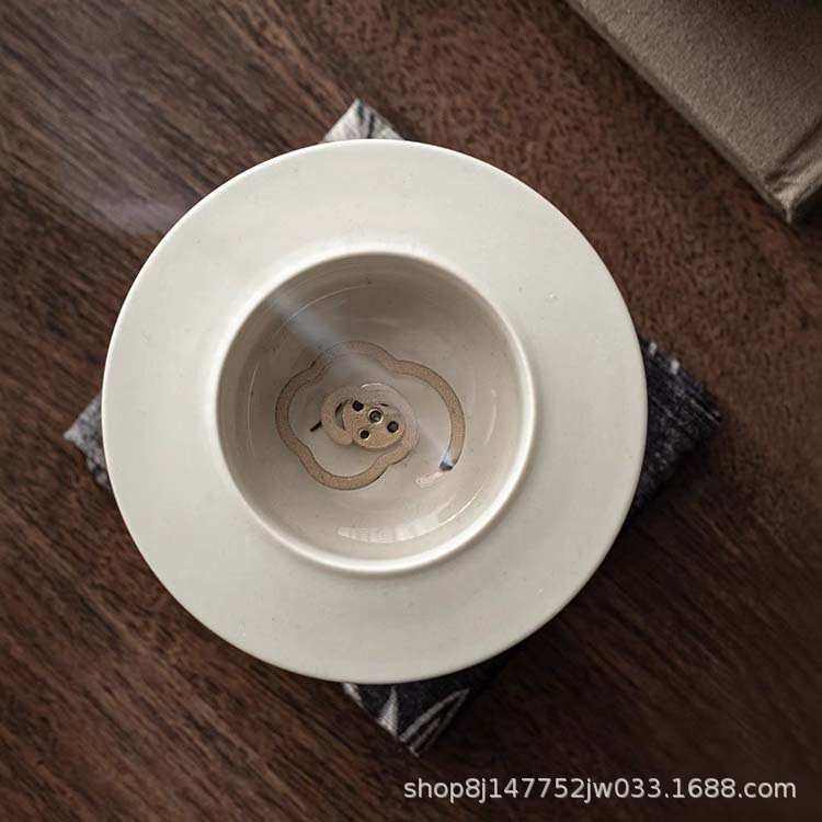 草木灰陶瓷小号香炉家用盘香沉香檀香蚊香炉熏香炉盘托室内熏香炉,餐饮具,茶道/香炉,淘宝优惠券,粉丝福利购,淘宝优惠卷